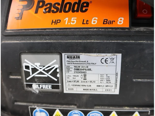 Paslode compressor - afbeelding 3 van  7