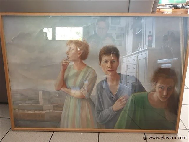 Pastelschilderij dominique van den bergh - afbeelding 1 van  6
