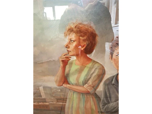 Pastelschilderij dominique van den bergh - afbeelding 5 van  6