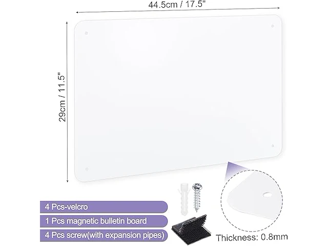 Patikil 11x17 magneetbord - afbeelding 3 van  4