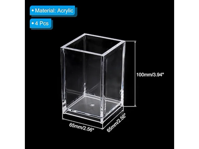 Patikil acryl penhouder (4 stuks) - afbeelding 2 van  4
