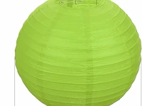 Patikil papieren lantaarns (groen) - afbeelding 2 van  4