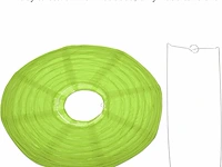 Patikil papieren lantaarns (groen) - afbeelding 3 van  4