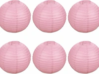 Patikil papieren lantaarns (roze) - afbeelding 1 van  4