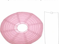 Patikil papieren lantaarns (roze) - afbeelding 3 van  4