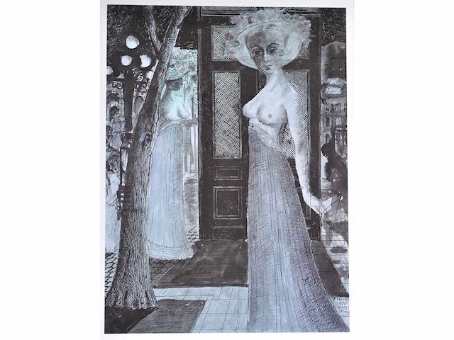 Paul delvaux - pompei (détail) - offset - afbeelding 1 van  5