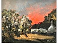 Paul permeke - crépuscule - olie op paneel - afbeelding 1 van  7