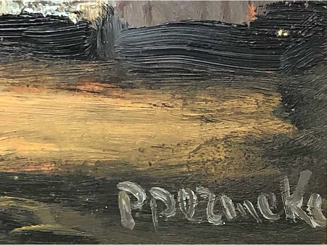 Paul permeke - crépuscule - olie op paneel - afbeelding 2 van  7