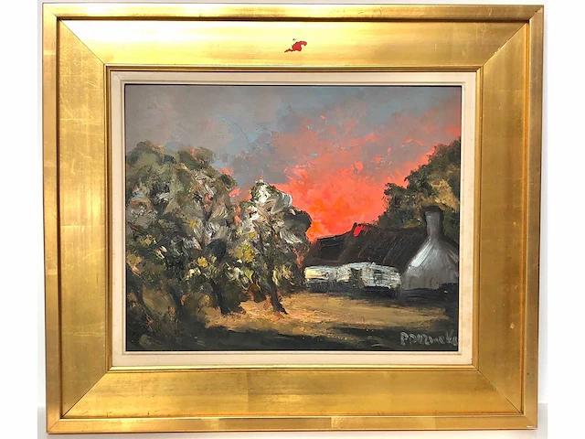Paul permeke - crépuscule - olie op paneel - afbeelding 7 van  7