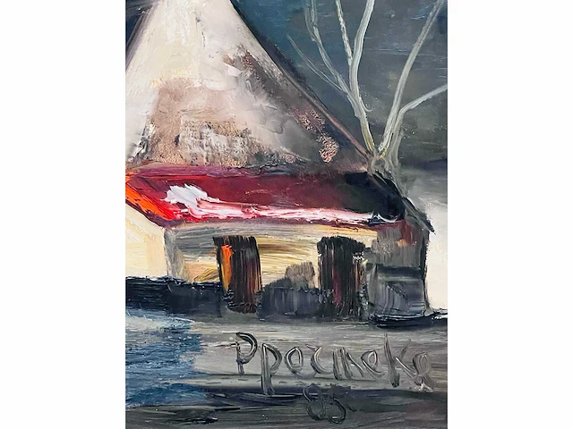 Paul permeke - hoeves in de avondgloed - olie op doek - afbeelding 6 van  14