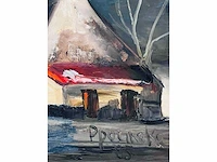 Paul permeke - hoeves in de avondgloed - olie op doek - afbeelding 6 van  14