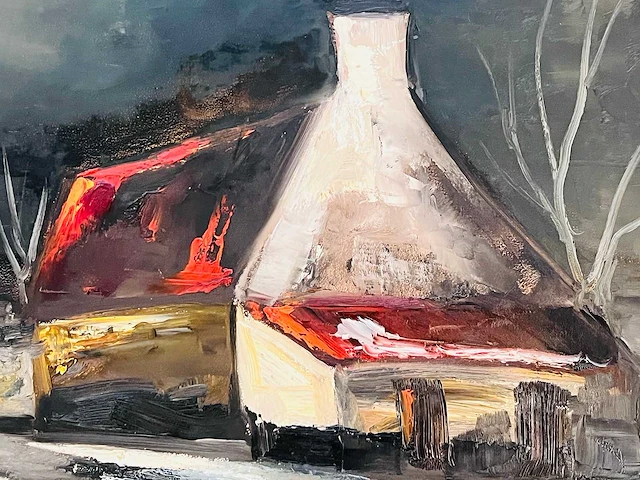 Paul permeke - hoeves in de avondgloed - olie op doek - afbeelding 7 van  14