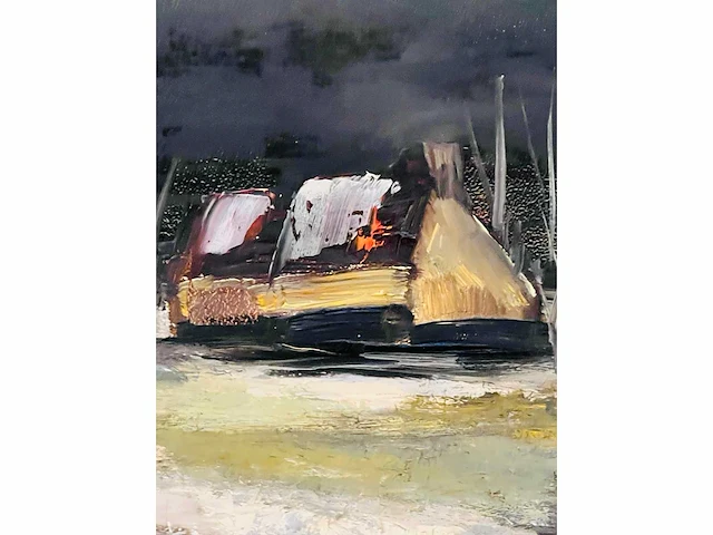 Paul permeke - hoeves in de avondgloed - olie op doek - afbeelding 11 van  14