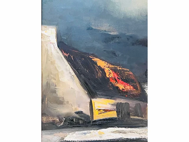 Paul permeke - hoeves in de avondgloed - olie op doek - afbeelding 13 van  14