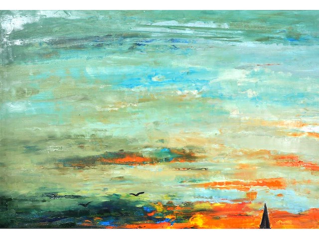 Paul permeke - port-louis, bretagne - olie op doek - 100x120 - 1965 - afbeelding 2 van  15