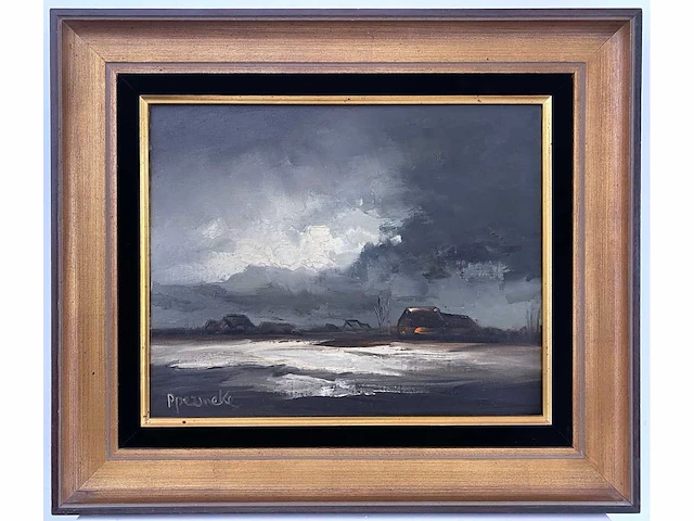 Paul permeke - uitzicht op het platteland - olie op doek - afbeelding 2 van  8