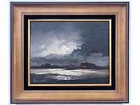 Paul permeke - uitzicht op het platteland - olie op doek - afbeelding 2 van  8