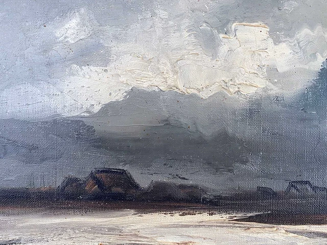 Paul permeke - uitzicht op het platteland - olie op doek - afbeelding 5 van  8
