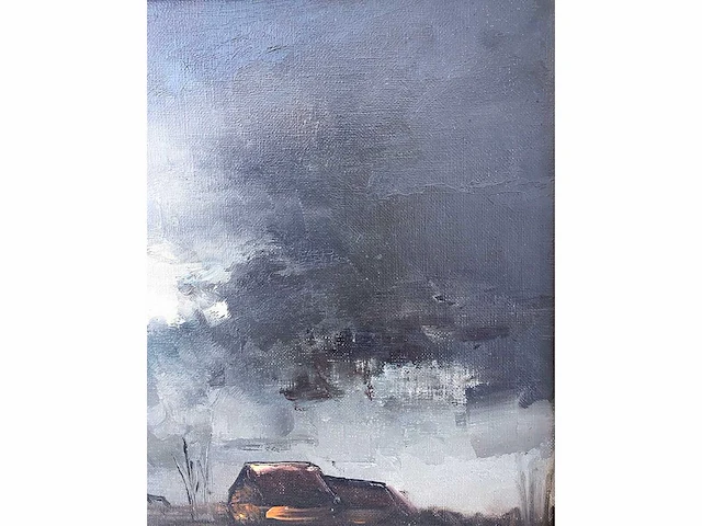 Paul permeke - uitzicht op het platteland - olie op doek - afbeelding 7 van  8
