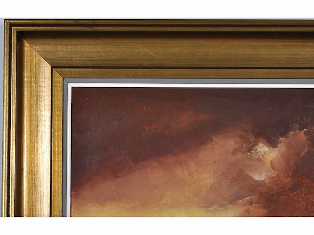 Paul permeke - winterlandschap met boerderij - olie op doek - afbeelding 6 van  9