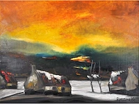 Paul permeke – avondschemering - olie op doek - afbeelding 1 van  11
