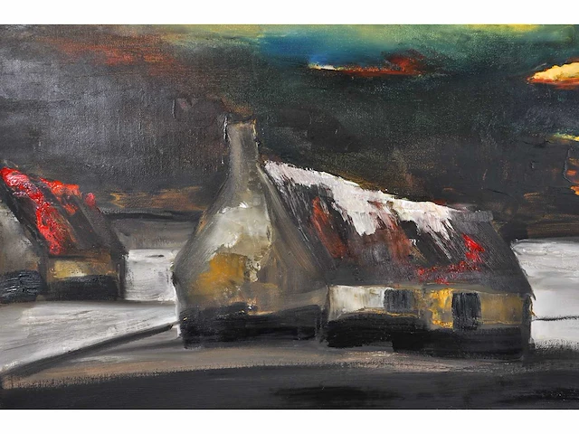 Paul permeke – avondschemering - olie op doek - afbeelding 6 van  11