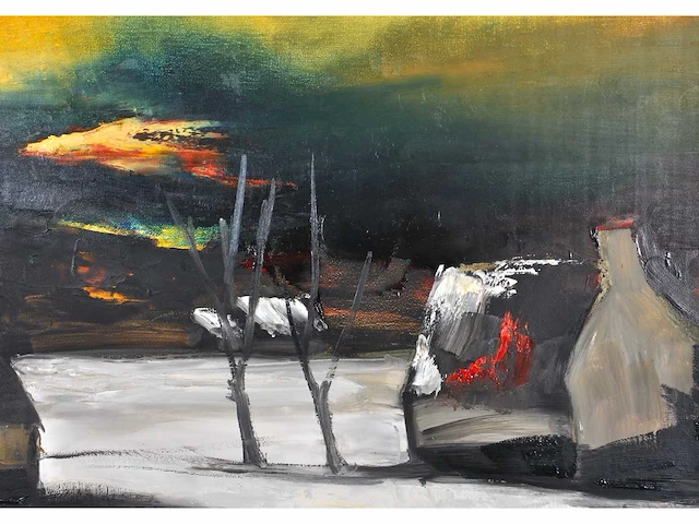 Paul permeke – avondschemering - olie op doek - afbeelding 7 van  11