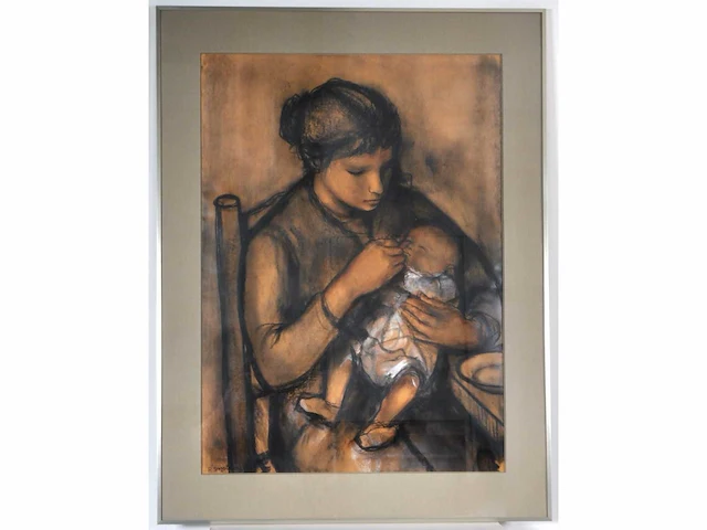 Paul smolders (oost-malle, 1921-1997) - origineel, groot - afbeelding 2 van  9
