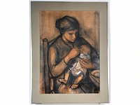 Paul smolders (oost-malle, 1921-1997) - origineel, groot - afbeelding 2 van  9