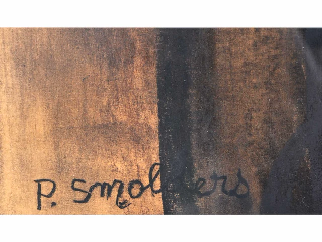 Paul smolders (oost-malle, 1921-1997) - origineel, groot - afbeelding 3 van  9
