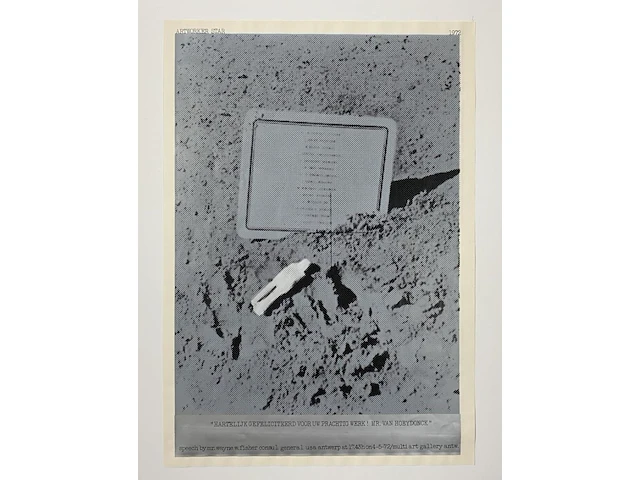 Paul van hoeydonck - man on the moon - afbeelding 1 van  1