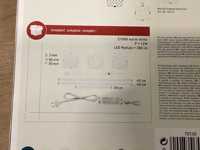 Paulmann maxled set onderbouwverlichting keuken led (20x) - afbeelding 5 van  5