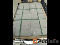 Pave pierre bleue belge veillis 20x20x4 43.20m2 3 pal - afbeelding 1 van  4