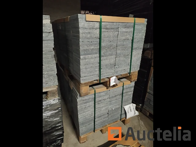 Pave pierre bleue belge veillis 20x20x4 43.20m2 3 pal - afbeelding 2 van  4