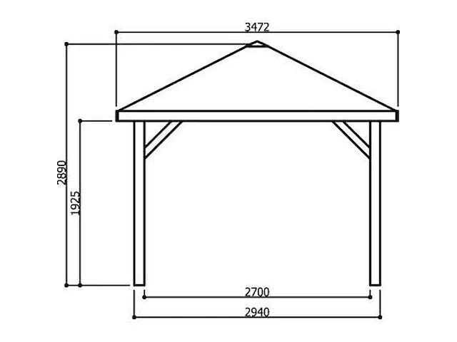 Pavilion s7713 lichtgrijs - afbeelding 3 van  3