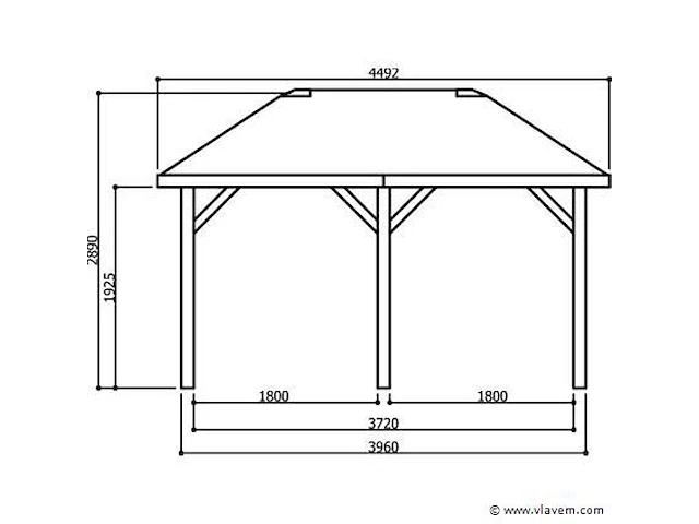Paviljoen 4.492 x 3.472 mm - afbeelding 2 van  3