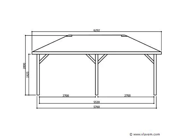 Paviljoen 6.692 x 3.472 mm - afbeelding 2 van  3