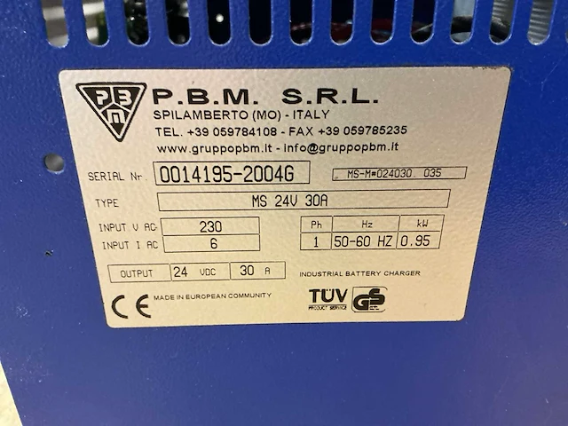 P.b.m. ms 24v 30a acculader - afbeelding 5 van  5