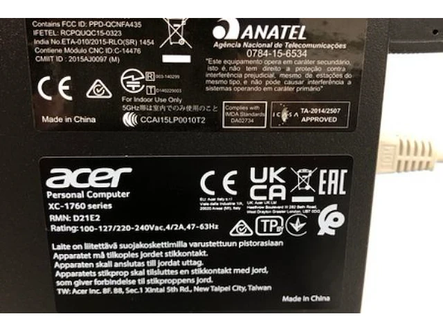 Pc acer - afbeelding 6 van  7