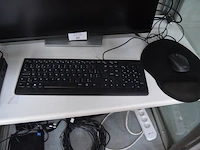Pc bestaande uit centrale eenheid lenovo think center 12ln, monitor dell flat panel p2722he , toetsenbord lenovo , draadloze muis logitech (8,18,19,21) - afbeelding 7 van  7
