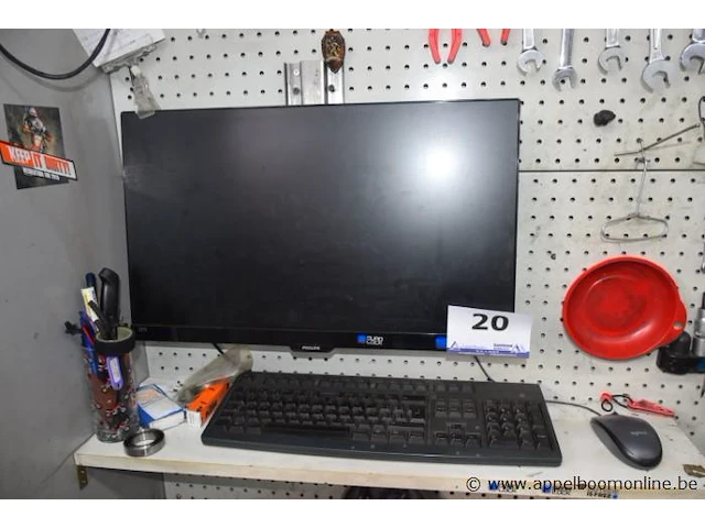 Pc dell compl met tft scherm philips zonder voet, klavier en muis, paswoord niet gekend - afbeelding 1 van  2