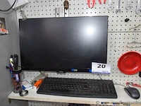 Pc dell compl met tft scherm philips zonder voet, klavier en muis, paswoord niet gekend