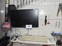 Pc dell compl met tft scherm philips zonder voet, klavier en muis, paswoord niet gekend - afbeelding 1 van  2