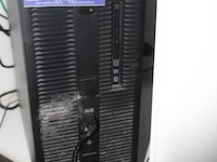 Pc hp elitedesk compleet me 2 tft-schermen ilyama, klavier en mui - afbeelding 1 van  2