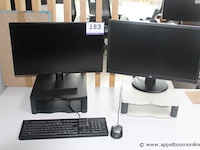 Pc hp elitedesk compleet met 2 ft-schermen hp - afbeelding 1 van  2