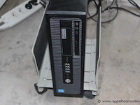 Pc hp elitedesk compleet met 2 ft-schermen hp - afbeelding 2 van  2