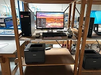 Pc, printer, +rek - afbeelding 1 van  6
