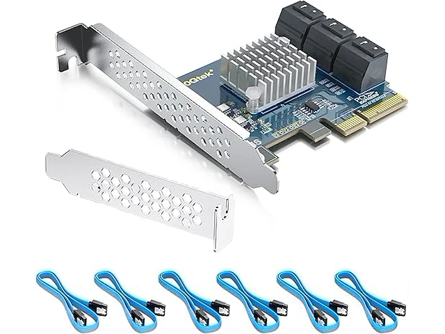 Pcie sata x4 card 6 port - afbeelding 1 van  4