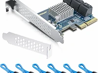 Pcie sata x4 card 6 port - afbeelding 1 van  4