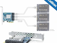 Pcie sata x4 card 6 port - afbeelding 3 van  4